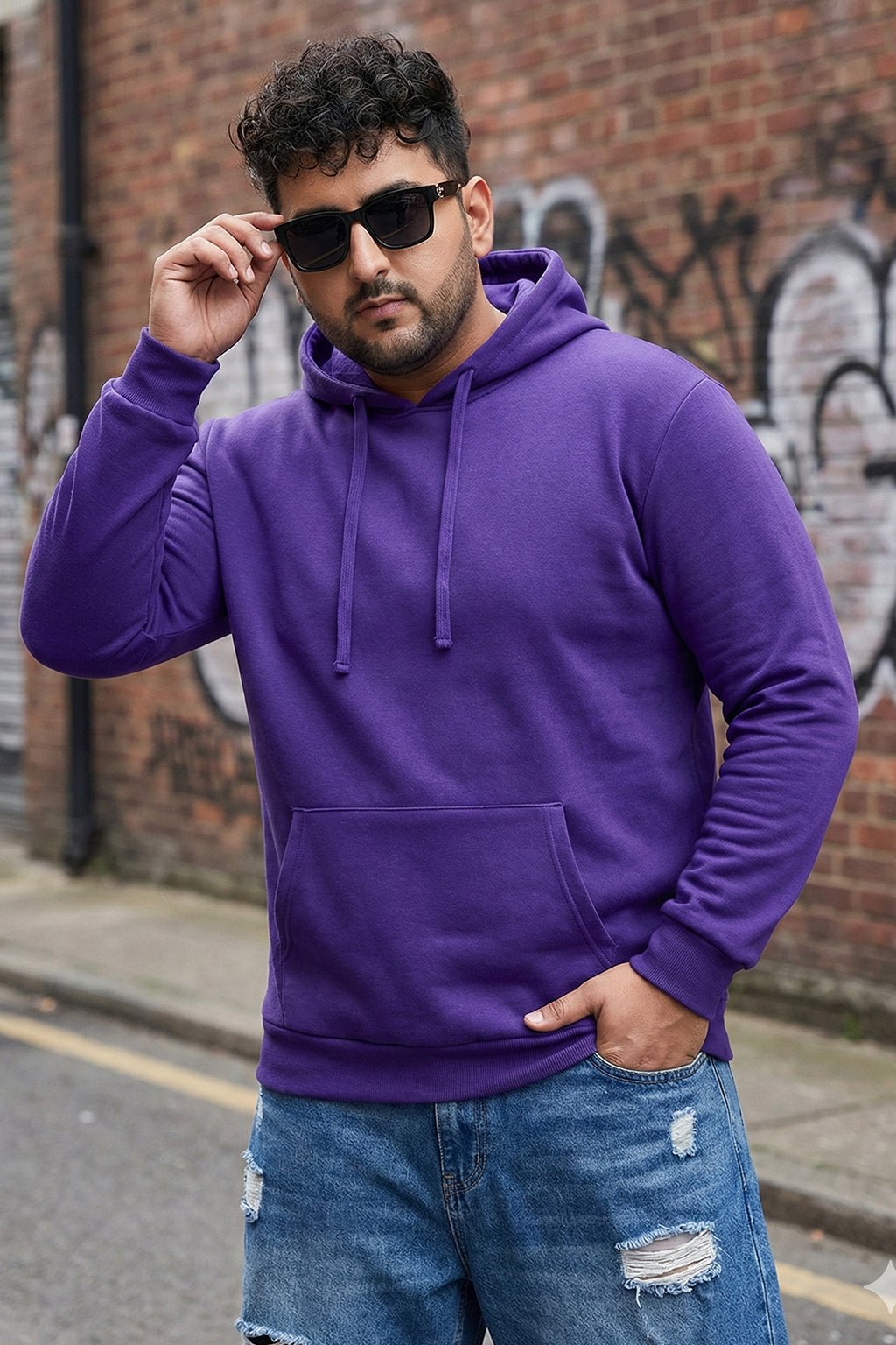 Purple Oversized Essential Hoodie | NORULES