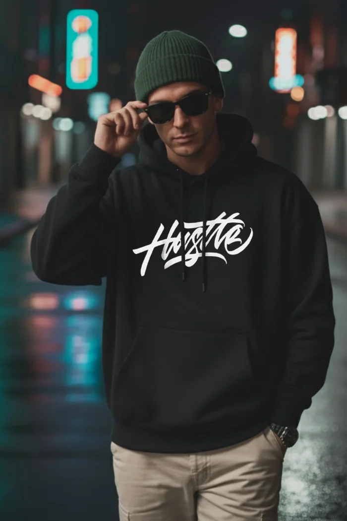 Black Oversized Essential Hoodie | NORULES