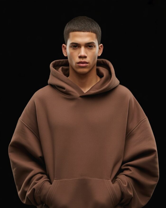 Brown Oversized Essential Hoodie | NORULES