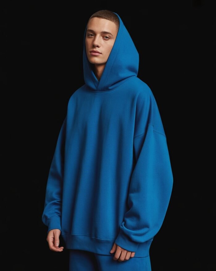 Blue Oversized Essential Hoodie | NORULES