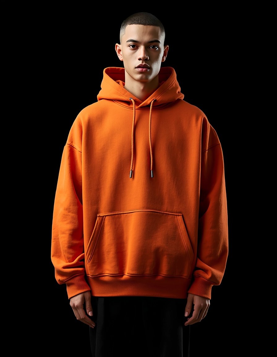 Orange Oversized Essential Hoodie | NORULES
