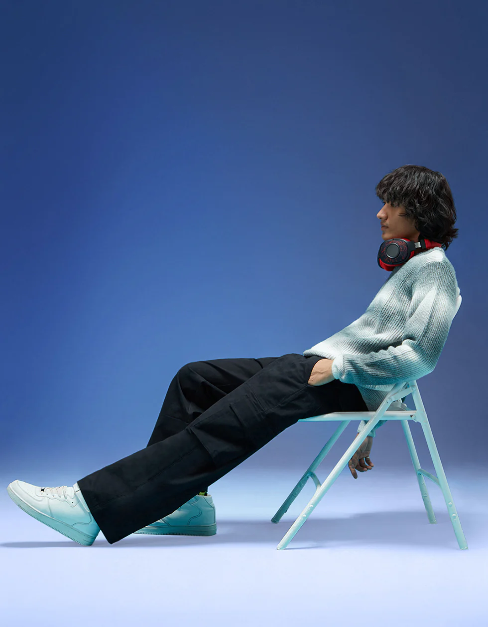 NORULES® Black Flap Pocket Woven Exclusive Cargo Pant