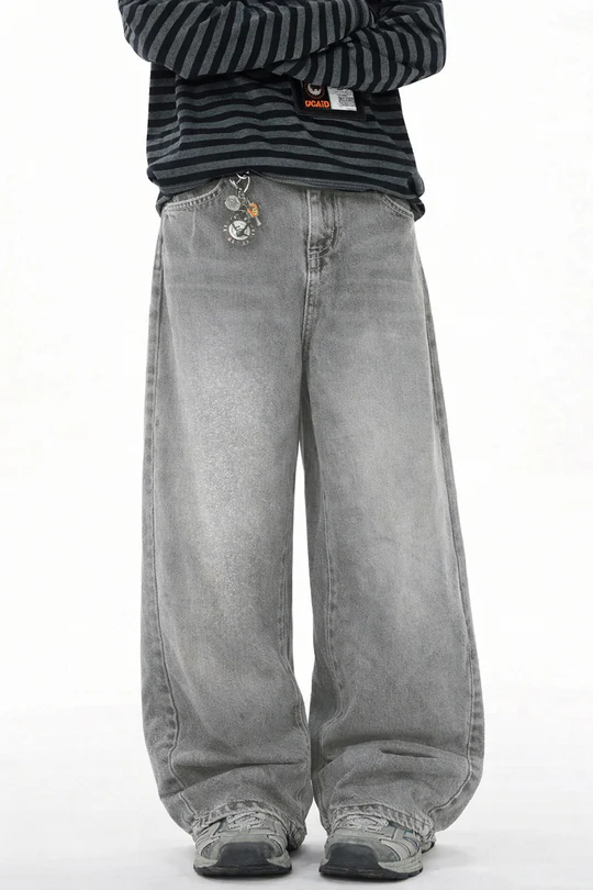 NORULES® Stoned Grey Japan Baggy Jeans